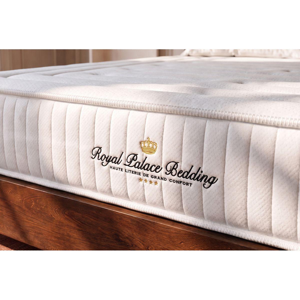 MATRATZE Lancaster Taschenfederkern und Memory-Schaum 80 x 200 cm h3 - Weiß, Textil (80/200cm) - ROYAL PALACE BEDDING