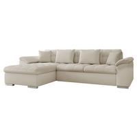 ECKSOFA Diana Premium, Seite: Links - Beige, Holz/Textil (280/160cm) - MIRJAN24