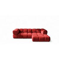 ECKSOFA Blanche In Bluvel - Rot, Holzwerkstoff/Textil (150/280cm) - Fun Möbel