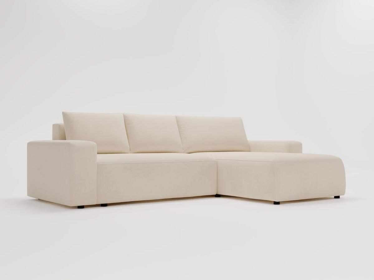 ECKSOFA Tazones Beige Rechts - Beige, Holz/Kunststoff (250/165cm) - Graingold