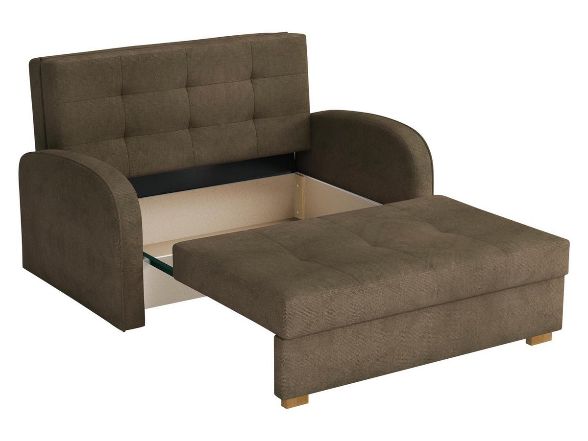 SCHLAFSOFA Viva Gold II - Hellgrau/Braun, Holz/Textil (133/85/98cm) - MIRJAN24