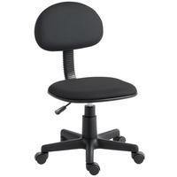 BÜROSTUHL Polyester Schwarz - Schwarz, Kunststoff/Textil (43/87/48cm) - HOMCOM
