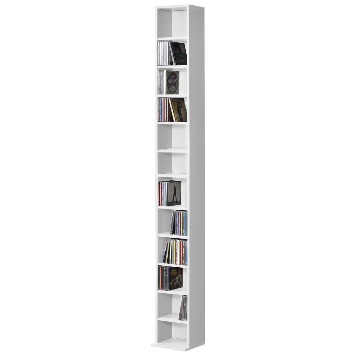 CD-REGAL Høyset - Weiß, Holzwerkstoff (20/175/20cm) - [en.casa]