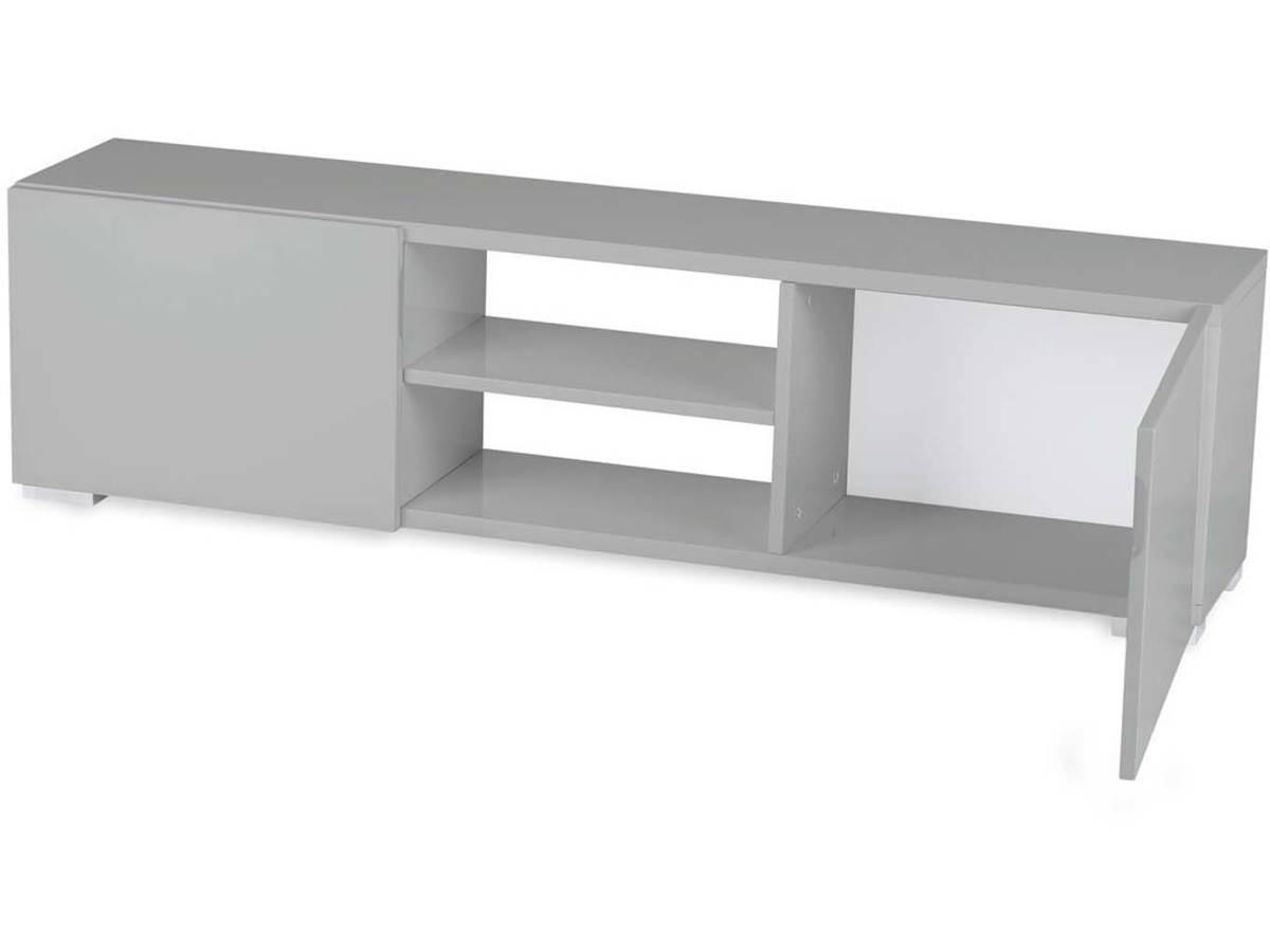 TV-MÖBEL frida Grau - Hellgrau, Holzwerkstoff (31/43/155cm) - Habitat Garten