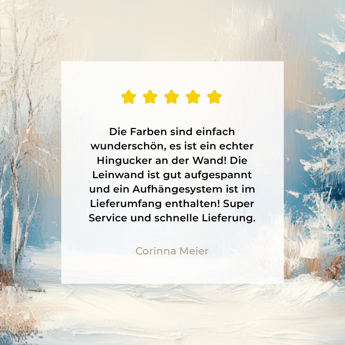 LEINWANDBILD Wald - Winter - Natur - Abstrakt - Schnee Wandbild Wohnzimmer 60x80 cm - Weiß, Textil (60/80cm) - MuchoWow