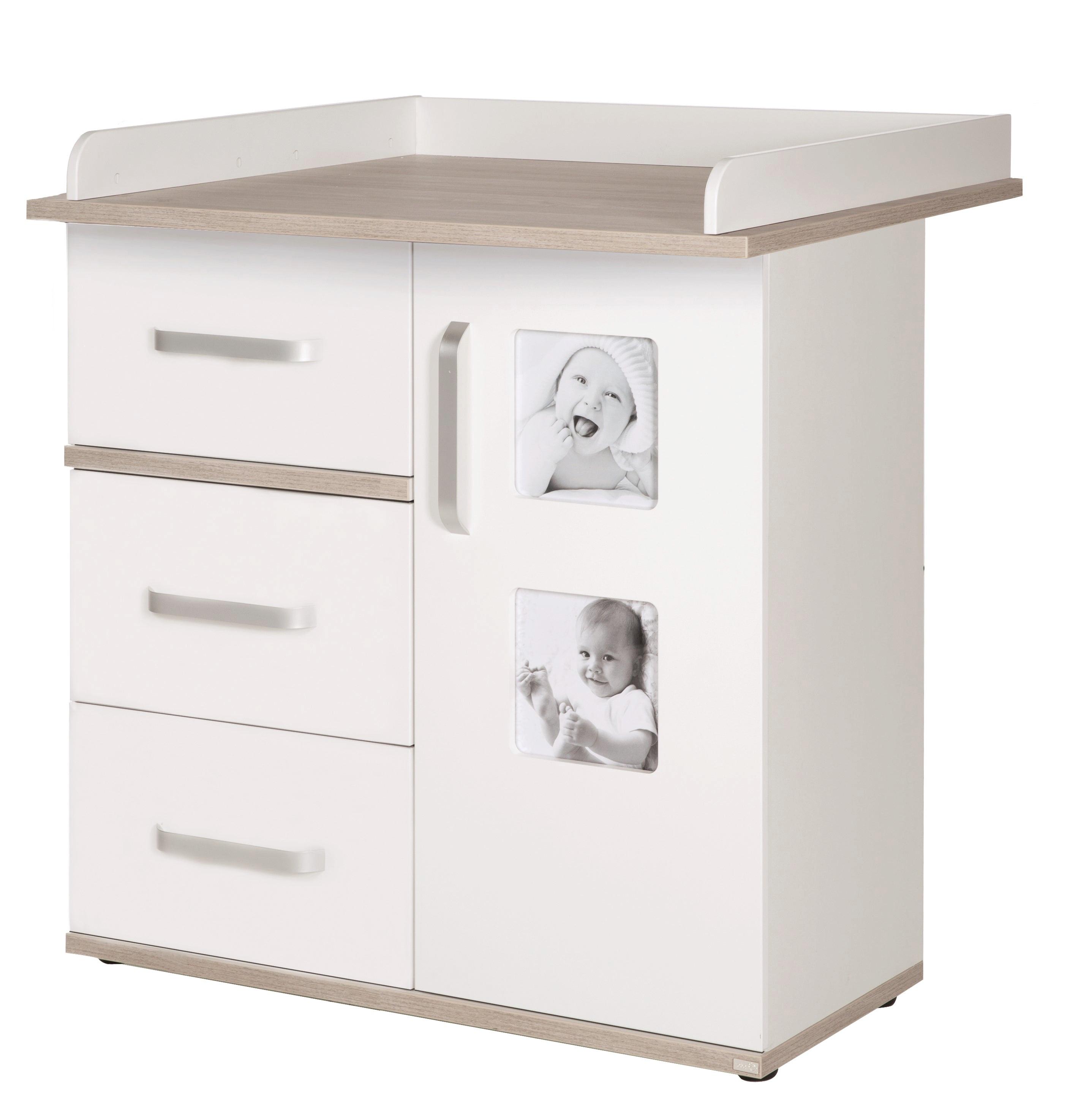 WICKELKOMMODE Moritz - Weiß, Holzwerkstoff/Metall (94/101.5/78cm) - Roba
