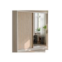 SCHWEBETÜRENSCHRANK SORA 203/215/60,5 cm 2-türig mit Spiegel Kaschmir - Kaschmir, Holzwerkstoff (203/215/60.5cm) - MASSENO