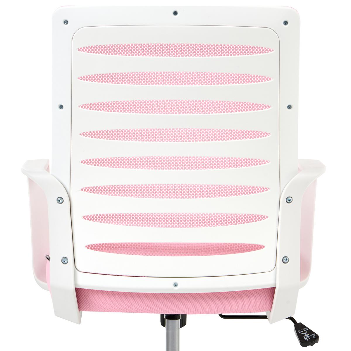 BÜROSTUHL Rosa Radiant - Pink, Textil (58/88/58cm) - Beliani