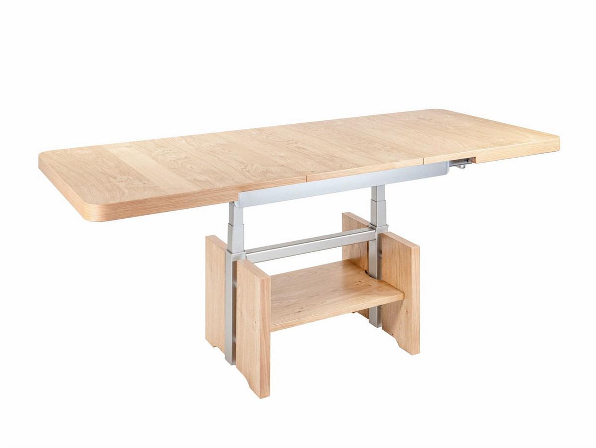 COUCHTISCH höhenverstellbar und ausziehbar Cindee 100x56x60 Eiche - Eichefarben, Holz (100/60/60cm) - 58aufmkessel