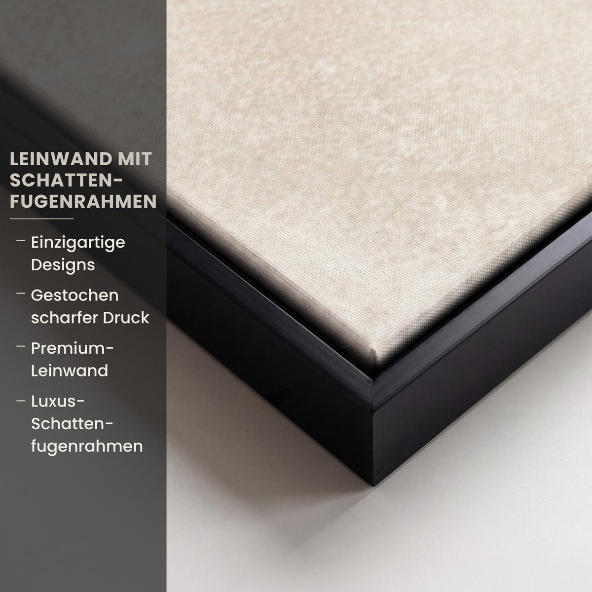LEINWAND Bilder mit Rahmen - Weihnachtsbaum - Grün - Weihnachten - Feiertage - 150x100 - Olivgrün, Textil (150/100cm) - MuchoWow