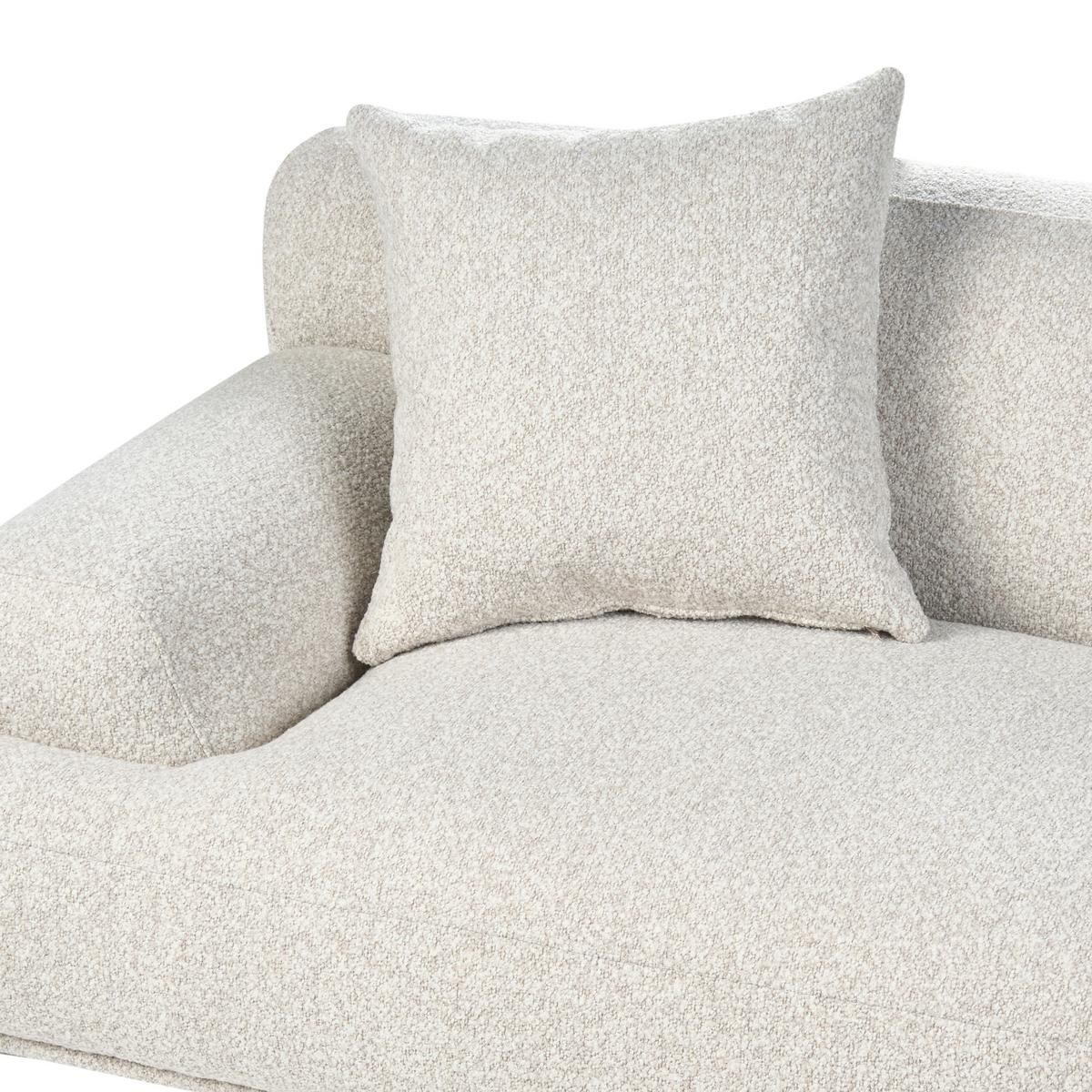 3-SITZER-SOFA Bouclé Cremeweiß Matila - Creme, Textil (233/70/94cm) - Beliani