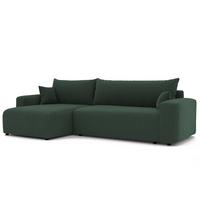 ECKSOFA Luna Max Mit Schlaffunktion - Grün, Holzwerkstoff/Textil (278/145cm) - Fun Möbel