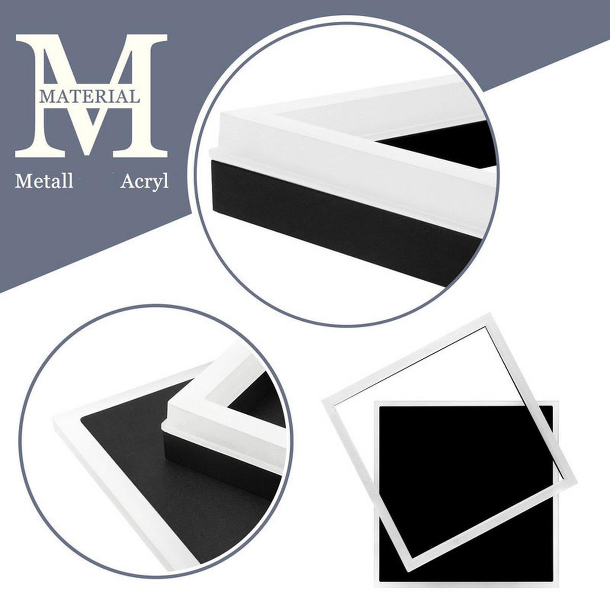 LED-DECKENLEUCHTE Lena 48.5/47.5/6 cm - Schwarz, Metall (48.5/47.5/6cm) - ZMH