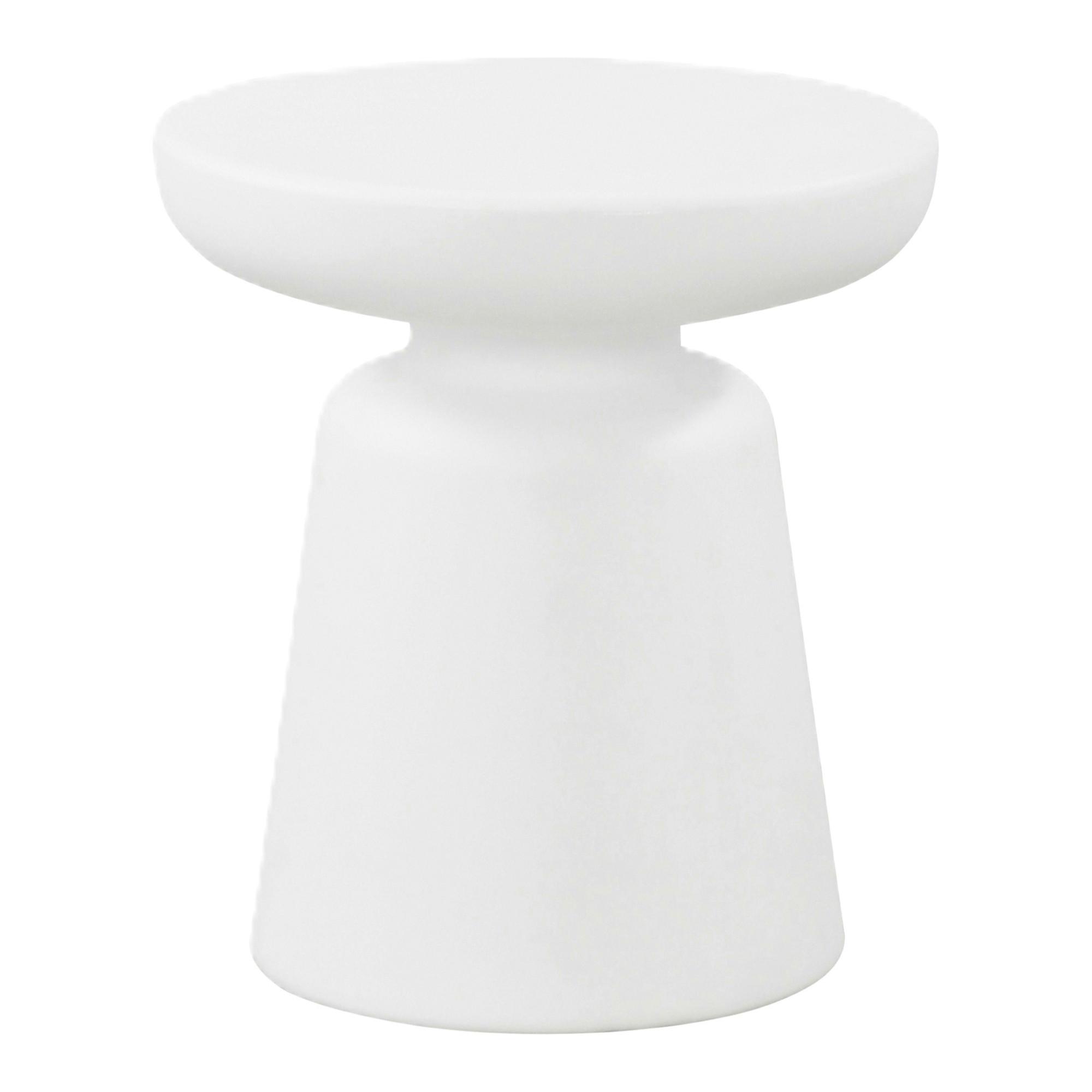 BEISTELLTISCH Posio - Weiß, Kunststoff (40/40/44cm) - [en.casa]
