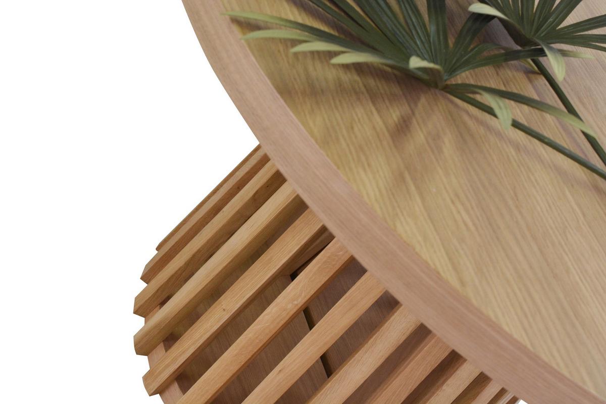 ESSTISCH LAMELLI Ausziehbar 110 - 210 / 110 x 76 cm - Eichefarben, Holz (110/110/76cm) - MASSENO