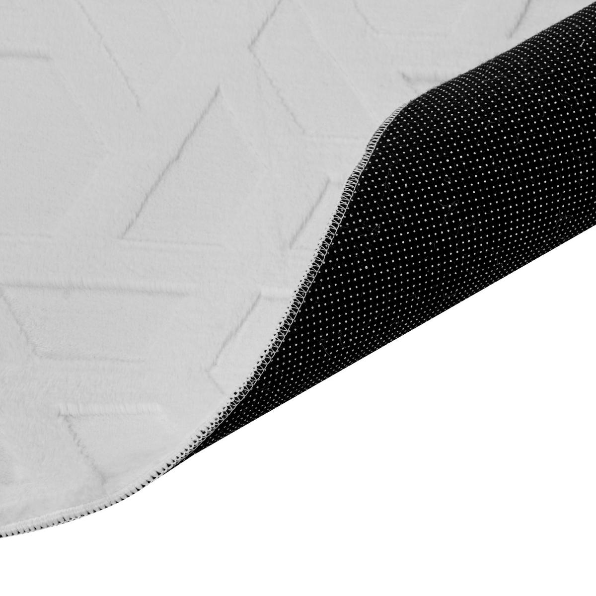 TEPPICH Hellgrau 80/300 cm Antero - Hellgrau/Grau, Textil (80/300cm) - Beliani