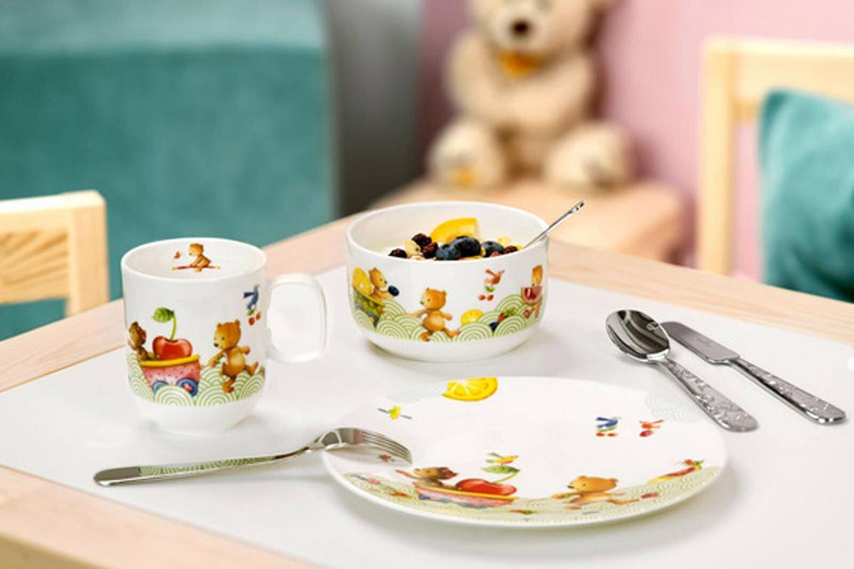KINDERGESCHIRR Hungry as a Bear bunt - Multicolor, Keramik/Metall (2/2/2cm) - Villeroy & Boch