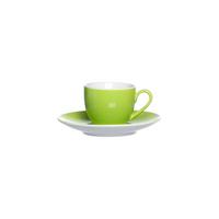 ESPRESSOTASSE MIT UNTERTASSE Doppio Grün 80 ml - Grün, Keramik (12/7/12cm) - Ritzenhoff Breker