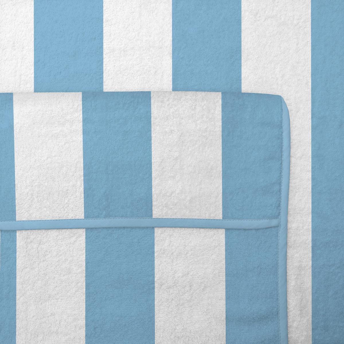 HANDTUCH Cassis 200x75cm Blau/Weiß gestreift - Blau, Textil (75/200cm) - Beautissu 