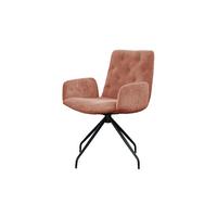 DREHSTUHL NEW CHARME Braun Cord (1er-Set) - Braun, Textil (59/87/66cm) - KAWOLA