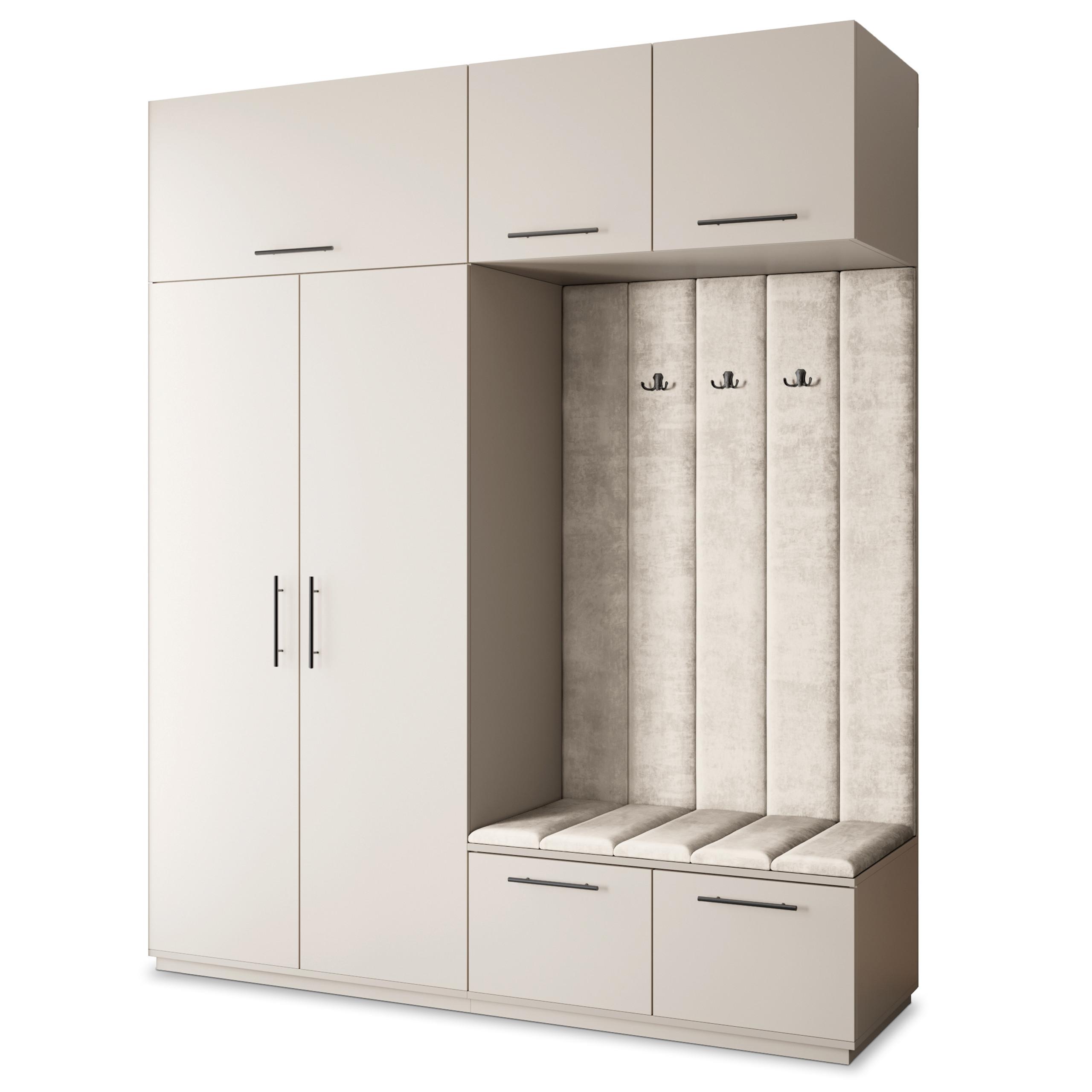 GARDEROBENSCHRANK REMA 200/240/60 cm Modern Kaschmir - Kaschmir/Beige, Holzwerkstoff (200/240/60cm) - MASSENO