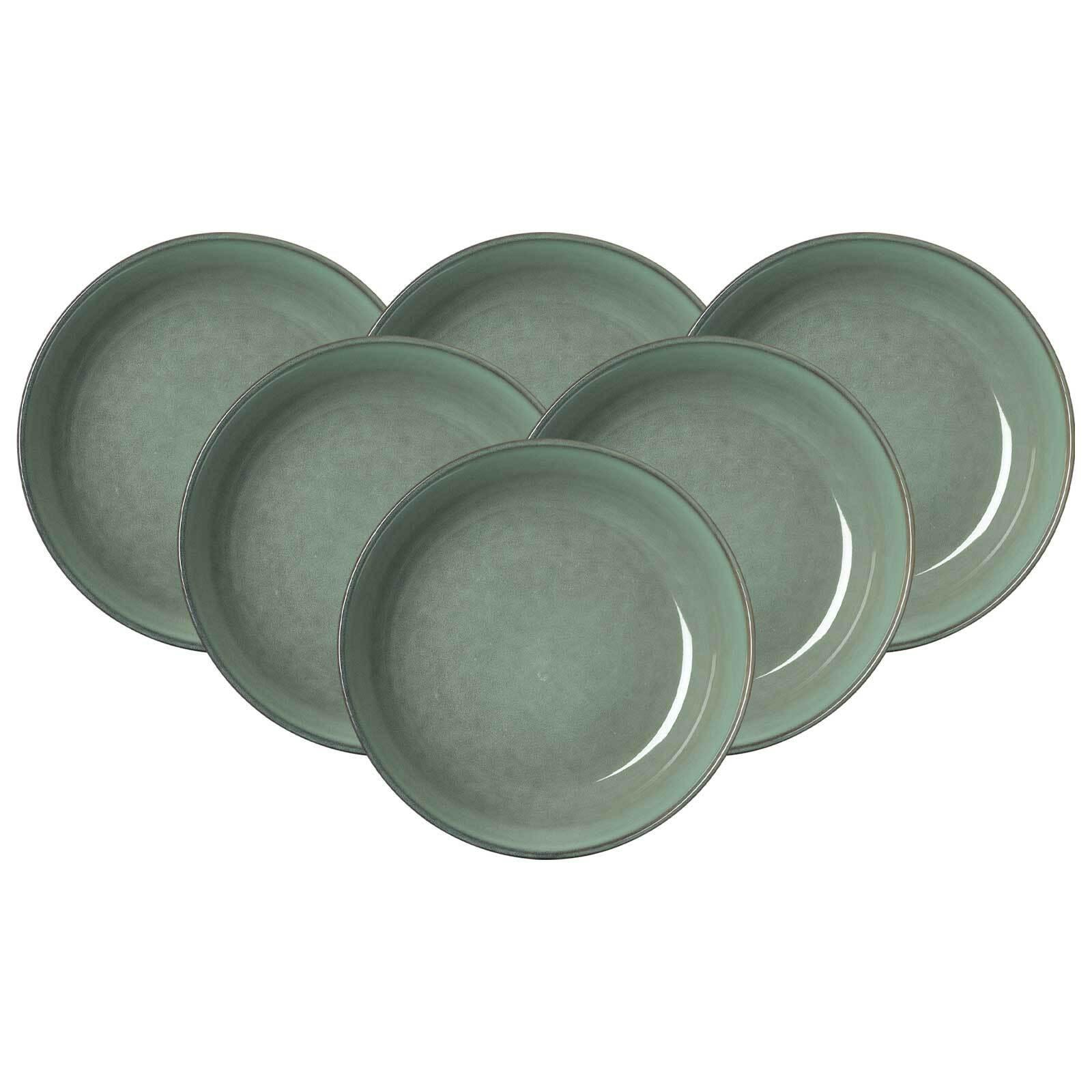 SUPPENTELLER Alicante Grün ø 21 cm 6er Set - Grün, Keramik (21cm) - Ritzenhoff Breker