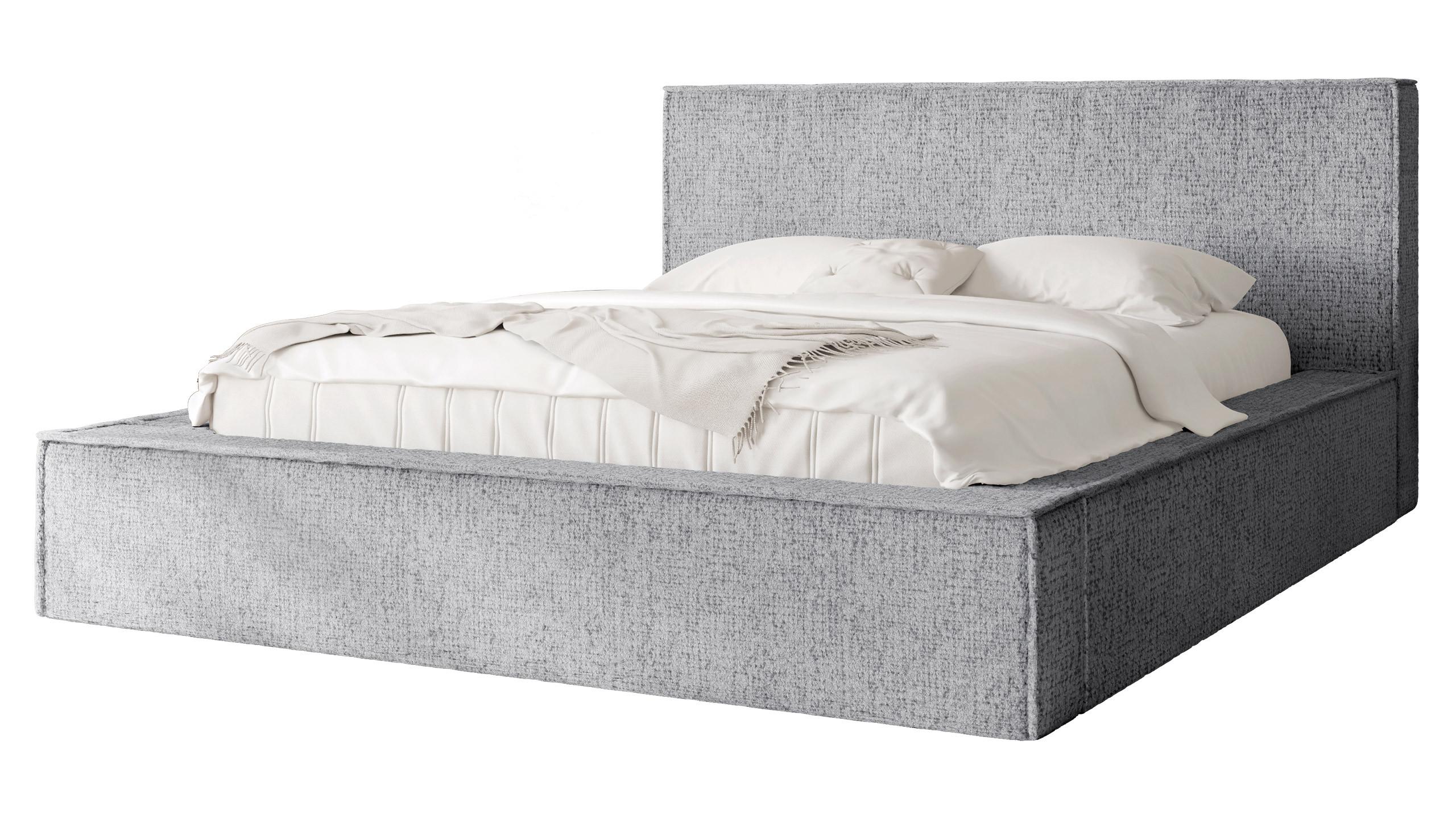 POLSTERBETT Glexi - Hellgrau, Holz/Textil (180/200cm) - MIRJAN24