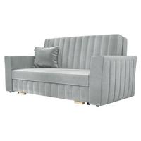 SCHLAFSOFA Viva Glam III - Hellgrau/Naturfarben, Holz/Kunststoff (160/85/98cm) - MIRJAN24