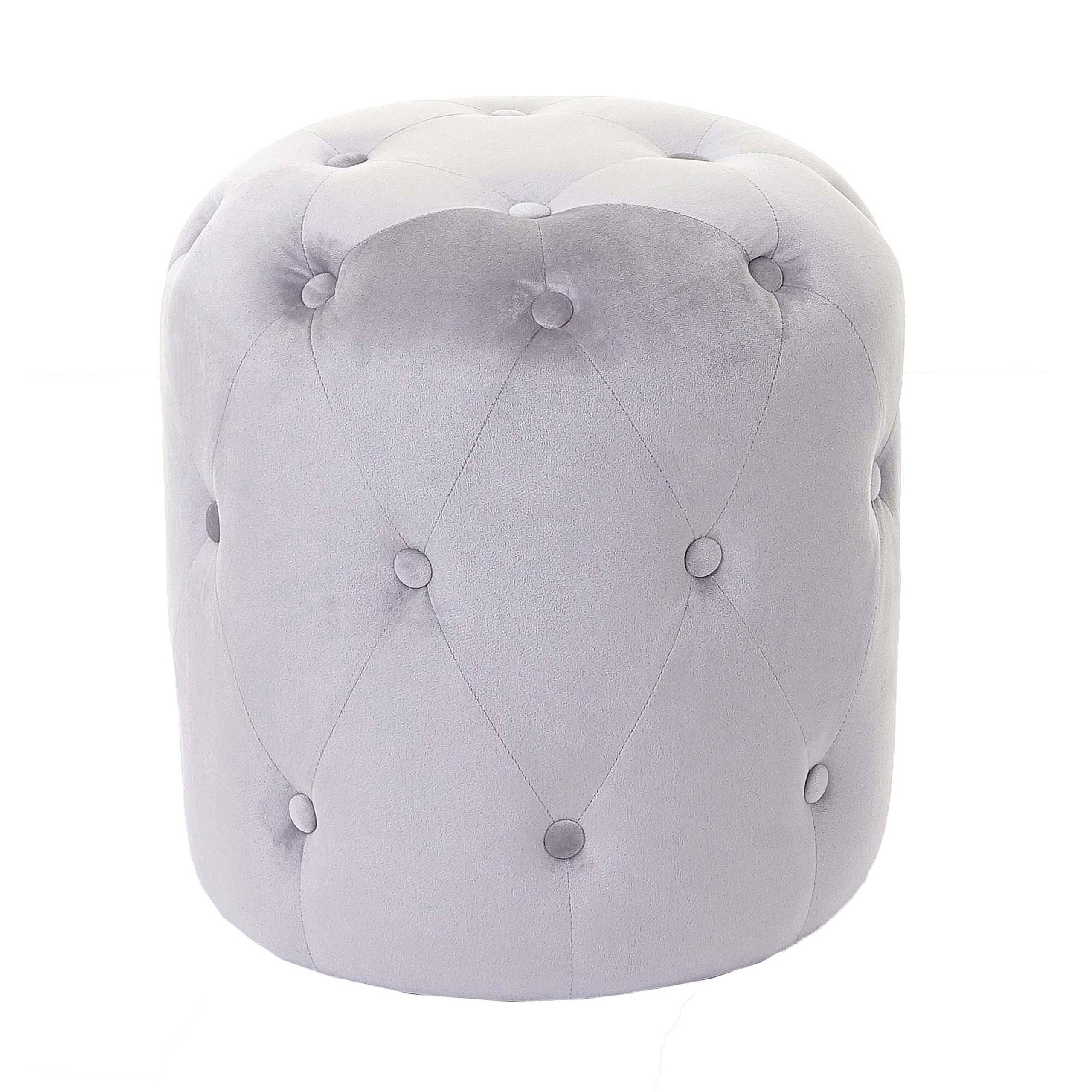 HOCKER Grau - Grau, Textil (39/42/39cm) - MCW