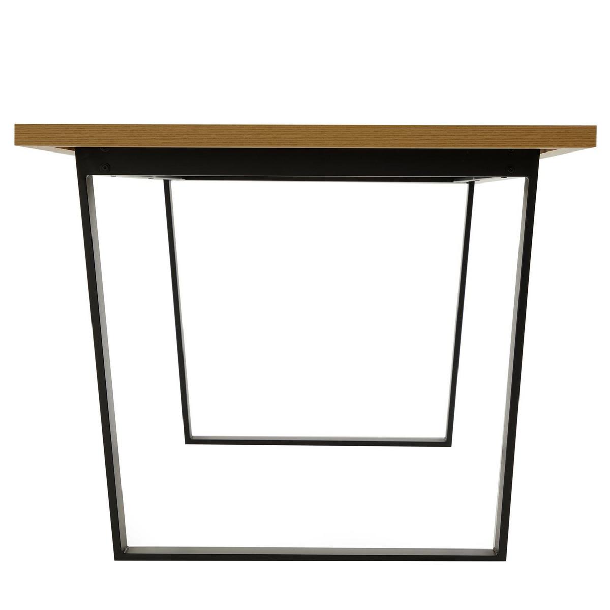 ESSTISCH VIDAGO - Wildeiche, Holzwerkstoff/Metall (90/180/76cm) - CARO-Möbel