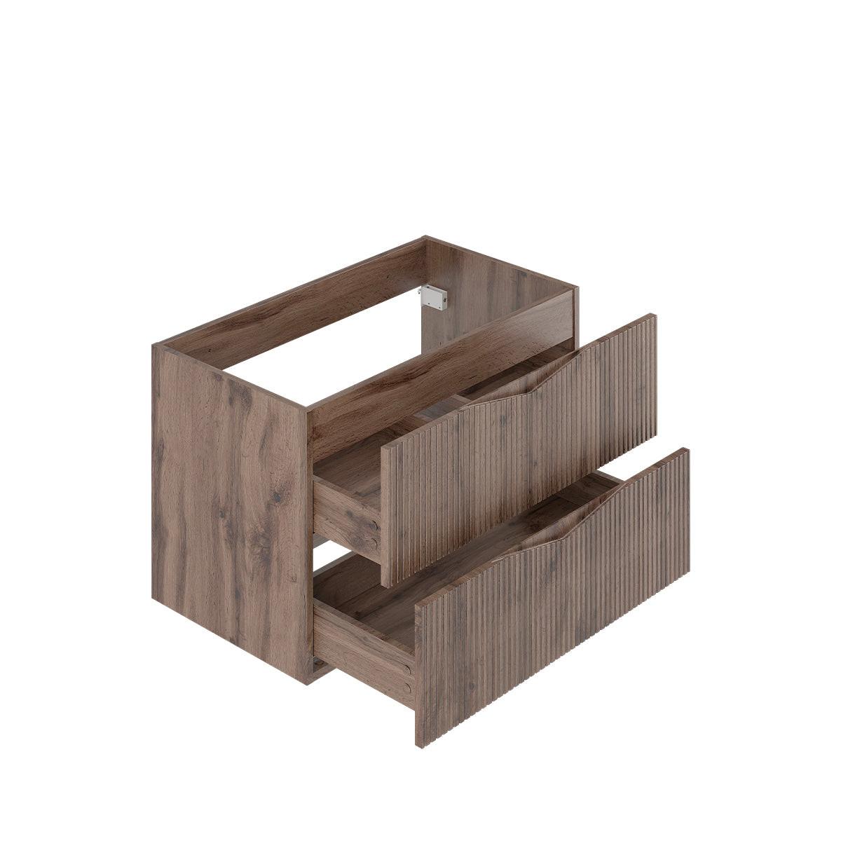 WASCHTISCHUNTERSCHRANK 80.6cm Tao Holz - Braun, Holzwerkstoff (80.6/52.2/46.5cm) - Petits-meubles