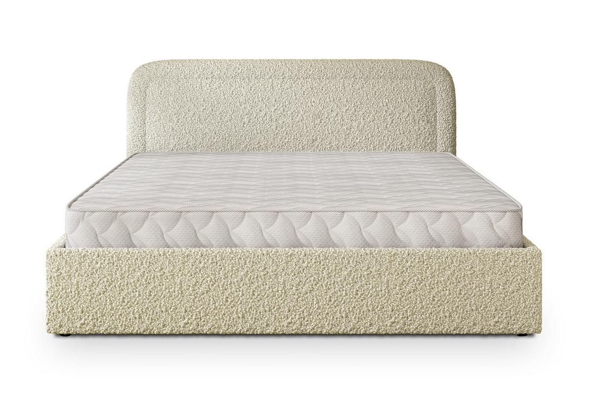 POLSTERBETT BENIRA Q 120x200 cm mit Bettkästen - Creme - Creme, Holz/Textil - MASSENO