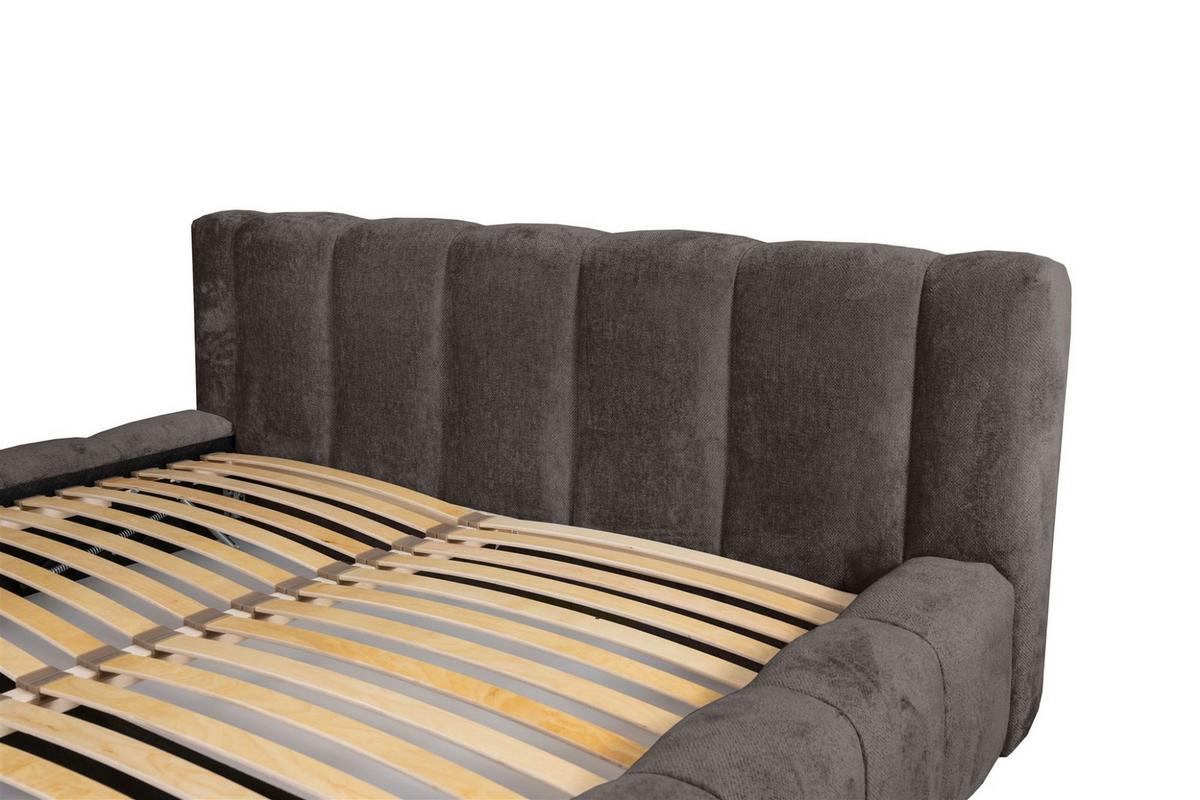 POLSTERBETT Hailey In Tender Way - Anthrazit, Holzwerkstoff/Textil (180/200cm) - Fun Möbel