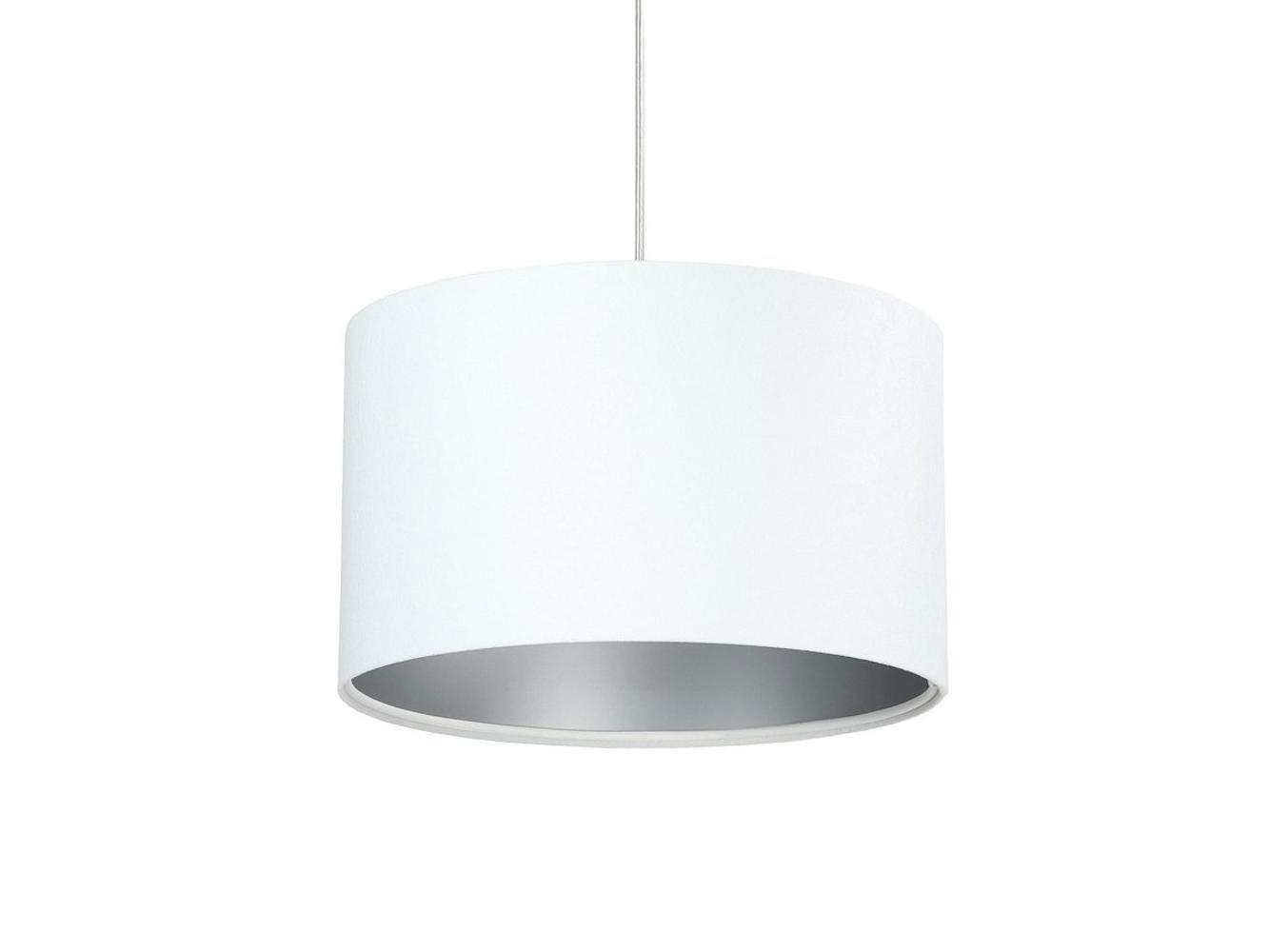HÄNGELEUCHTE Silber 30/20 cm - Silberfarben/Weiß, Kunststoff (30/0.45/20cm) - ONZENO