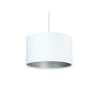 HÄNGELEUCHTE Silber 30/20 cm - Silberfarben/Weiß, Kunststoff (30/0.45/20cm) - ONZENO