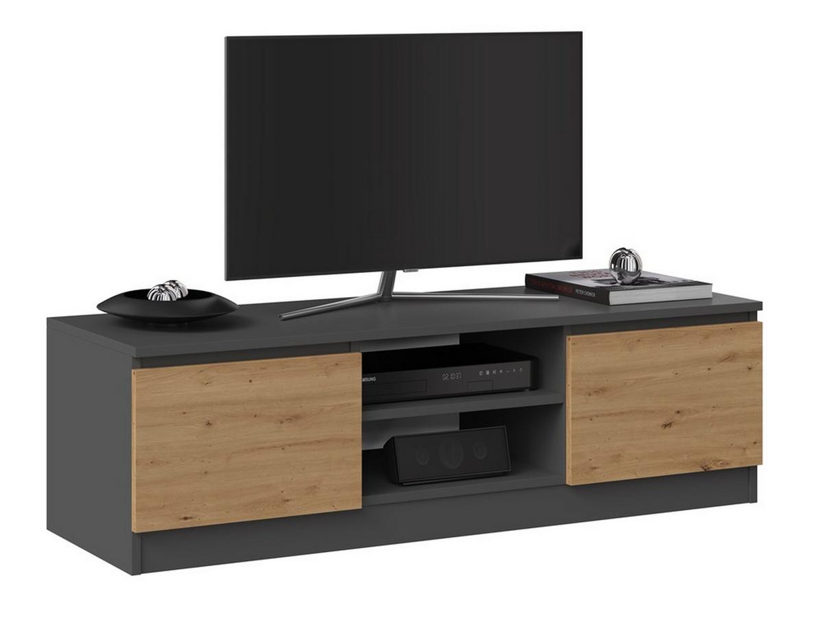 LOWBOARD Anthrazit, Artisan 120/36/40 - Anthrazit, Holzwerkstoff (120/36/40cm) - RAUMHIRSCH FURNITURE