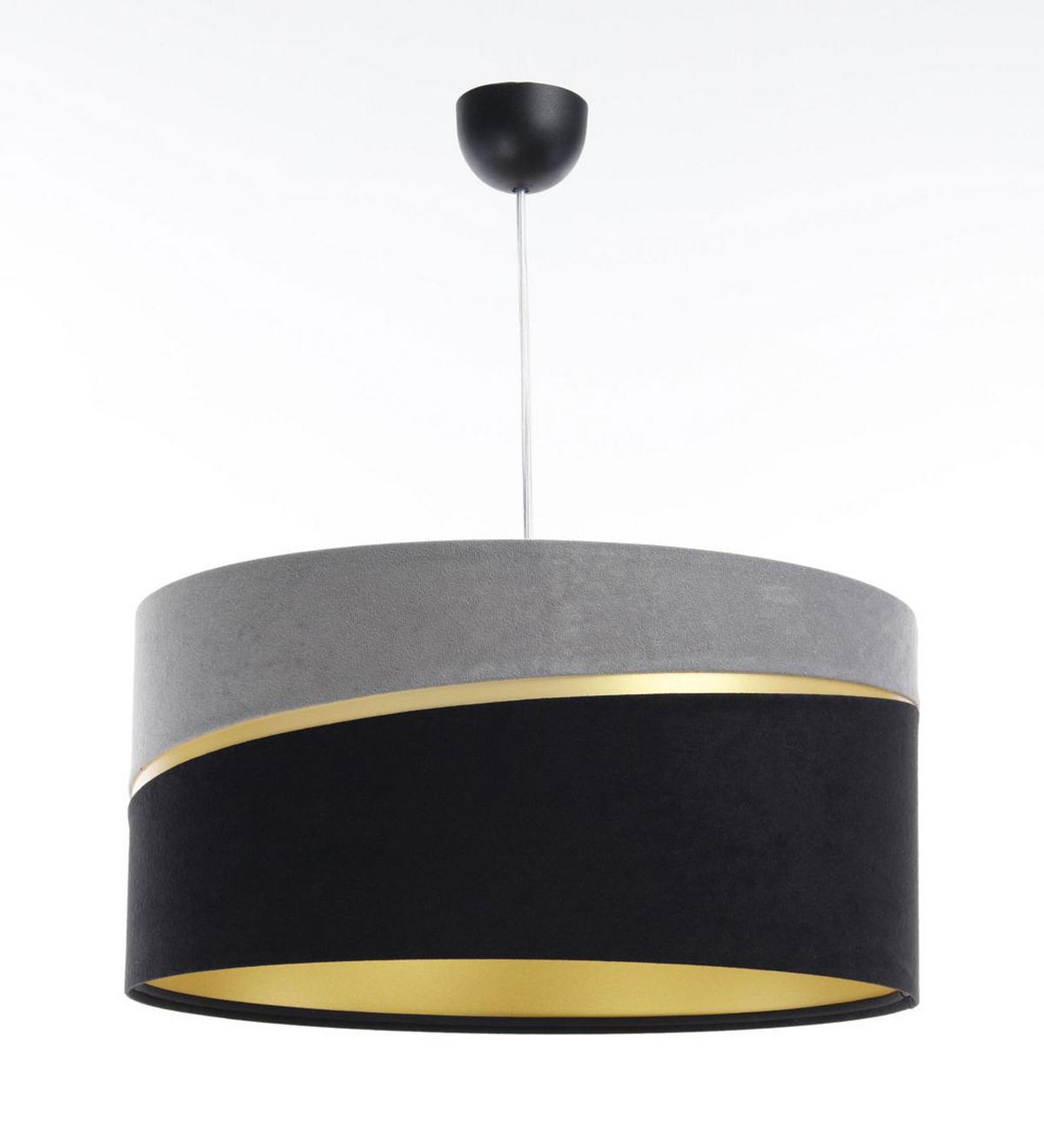 HÄNGELEUCHTE Grau 60/30 cm - Schwarz/Grau, Kunststoff (60/0.4/30cm) - ONZENO
