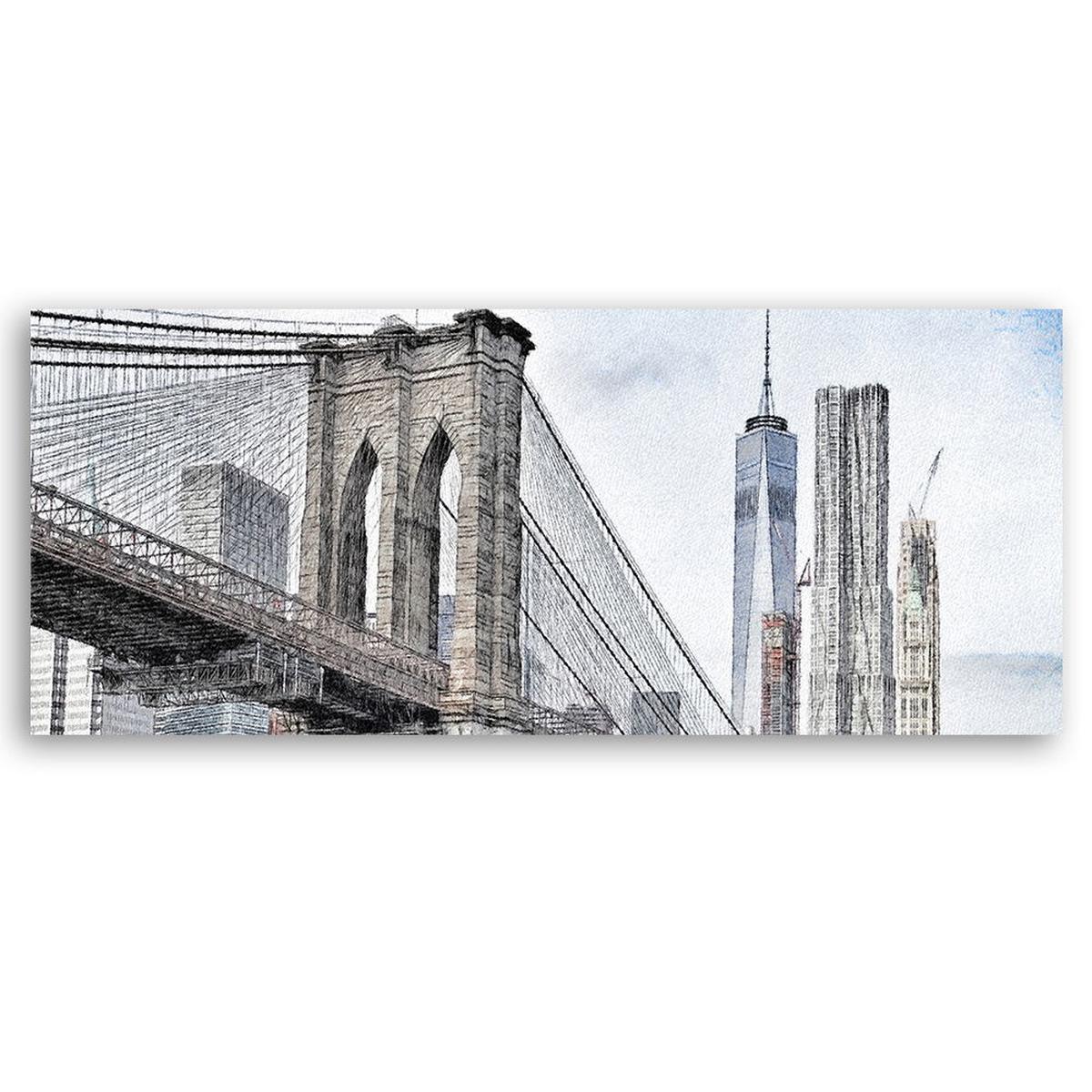 KUNSTDRUCK Grau 120/40 cm - Grau, Textil (120/40cm) - KUNSTLOFT