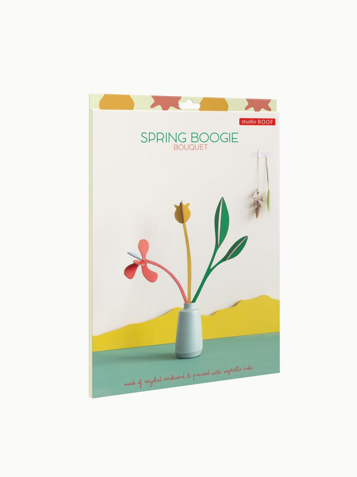 DEKOFIGUR Minimalistische Blüte 8/27 cm - Multicolor, Wellpappe (8/27/8cm) - Studio Roof