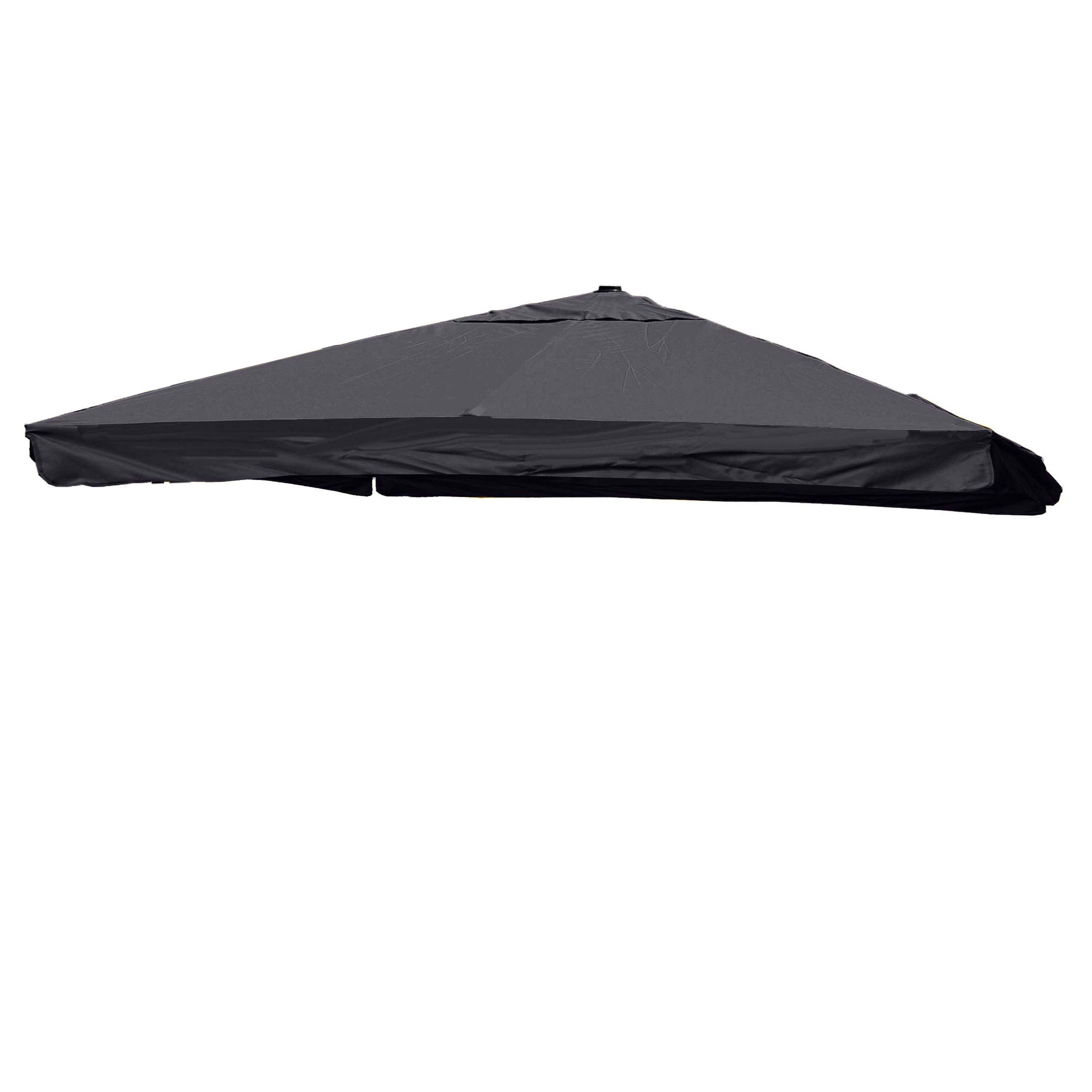 ERSATZ-BEZUG FÜR SCHIRM Anthrazit - Anthrazit, Textil (295/395cm) - MCW