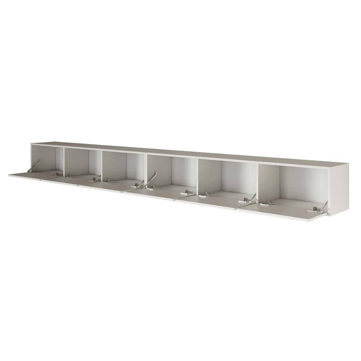 TV-LOWBOARD Framme hängend Weiß 300/30/30 cm - Weiß, Holzwerkstoff (300.2/30/30cm) - Selsey