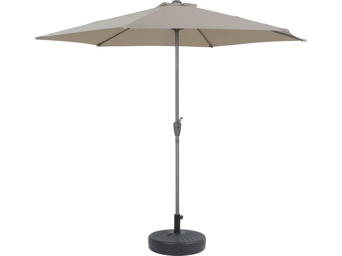 SONNENSCHIRM sol Ekru - Beige, Metall (300/300cm) - Habitat Garten