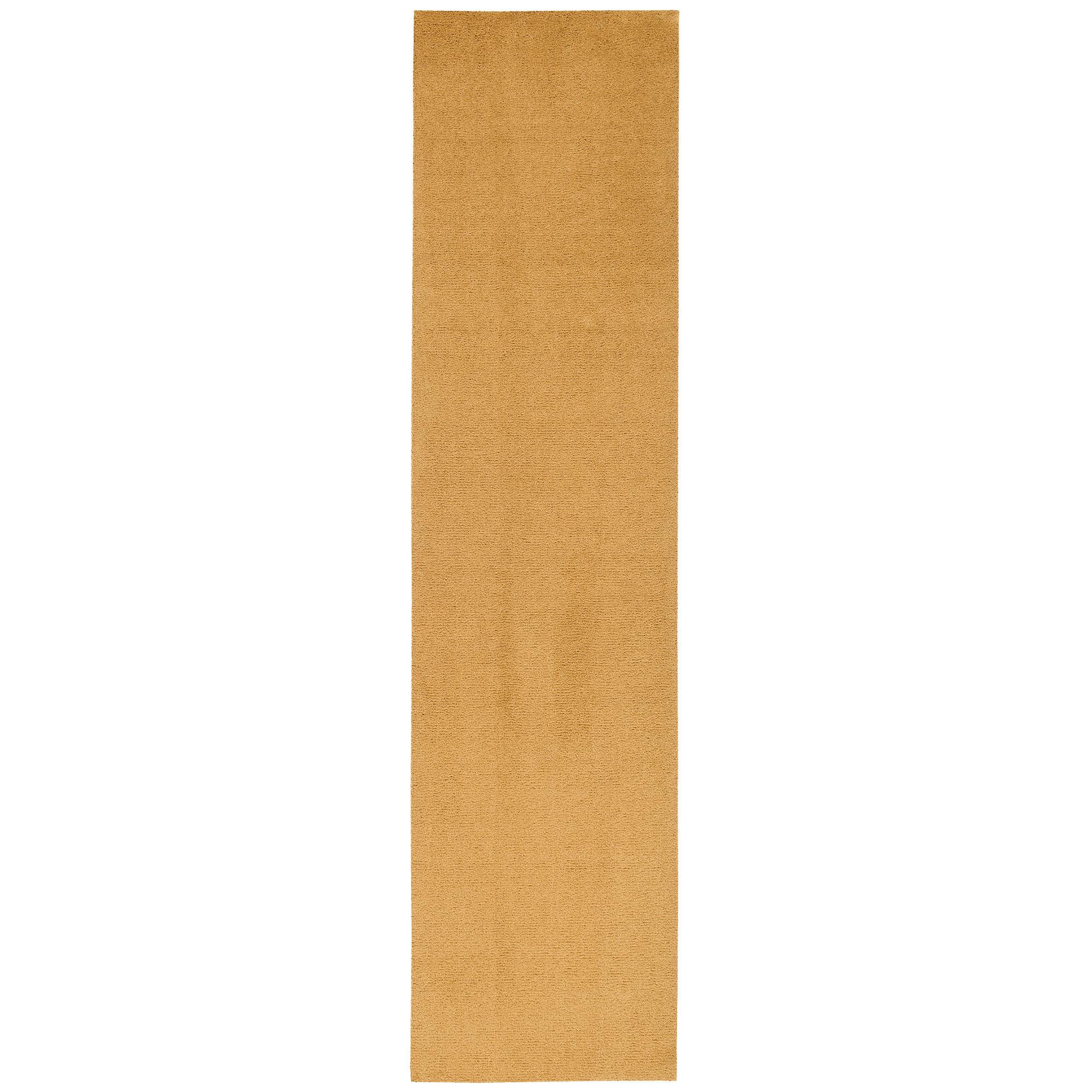 LUXUS LÄUFER HOCHFLOR SHAGGY TEPPICH VELVET - Currygelb, Textil (100/200cm) - Snapstyle