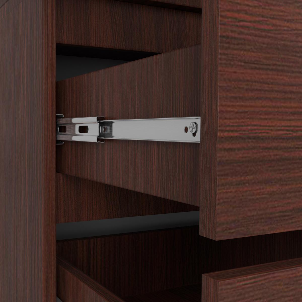 KLEIDERSCHRANK Dunkelbraun 180/90/51 - Dunkelbraun, Holzwerkstoff (90/180/51cm) - RAUMHIRSCH FURNITURE