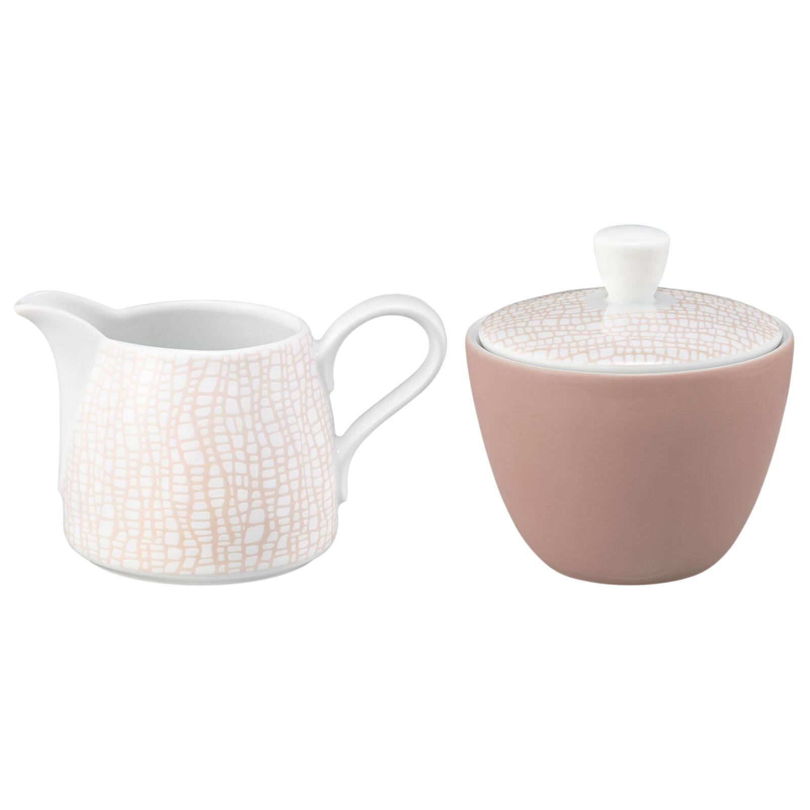 MILCH- UND ZUCKER-SET Life Fashion Posh Rose je 260 ml - Rosa, Keramik (1/2cm) - Seltmann Weiden