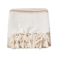 ÜBERWURF Morocco 225/255 cm, 100% Baumwolle gestreift - Beige, Textil (225/255cm) - Homescapes