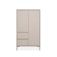 HIGHBOARD 2 Türen und 2 Schubladen, Farbe Kaschmir 40/139/81 cm - Beige, Holzwerkstoff (40/139/81cm) - Calicosy
