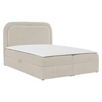 BOXBETT Bonito - H3 - Beige/Schwarz, Holz/Holzwerkstoff (180/200cm) - MIRJAN24