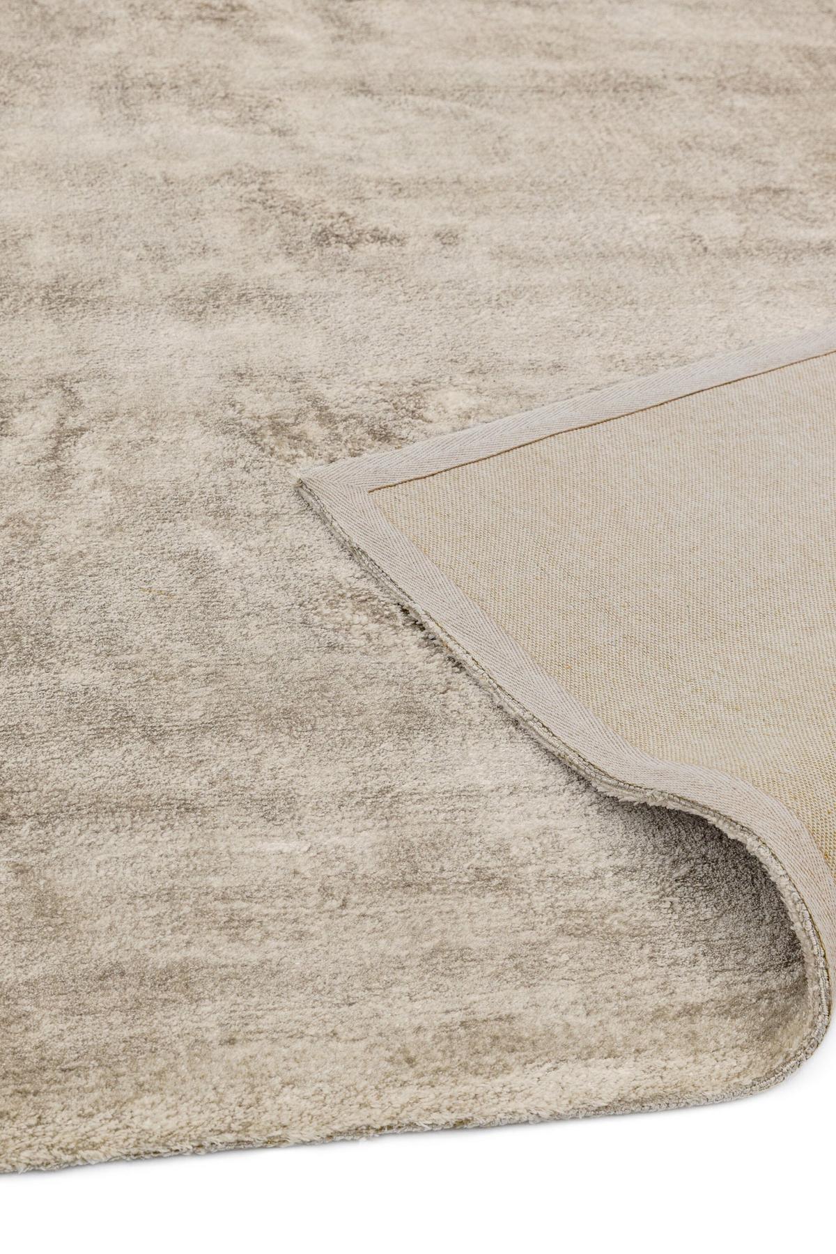 VISKOSETEPPICH handgewebt BARI, einfarbig, Taupe, 120 x 170 cm - Beige, Textil (120/170cm) - KADIMA DESIGN