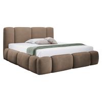 POLSTERBETT Bianco Boucle - Braun, Holz/Textil (120/200cm) - MIRJAN24